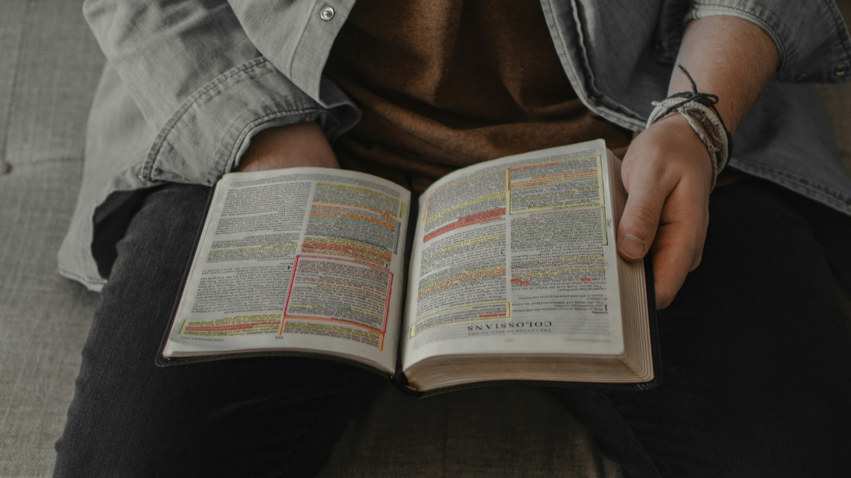 Hands and bible